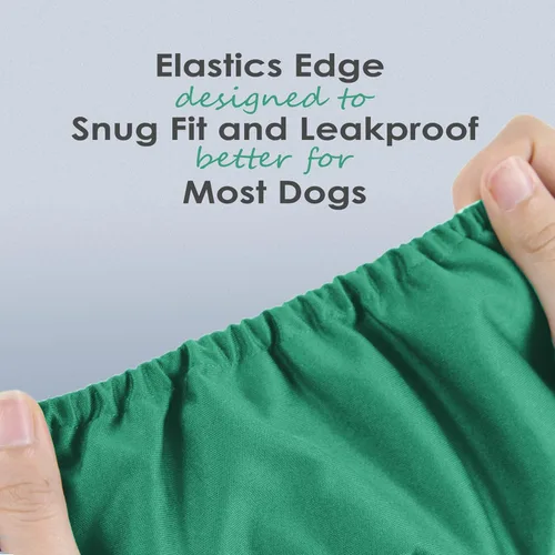 Miniatura 4 de wegreeco - Pañales lavables para perros, bandas envolventes para vientre, paquete de 3 (azul, verde, púrpura), talla S
