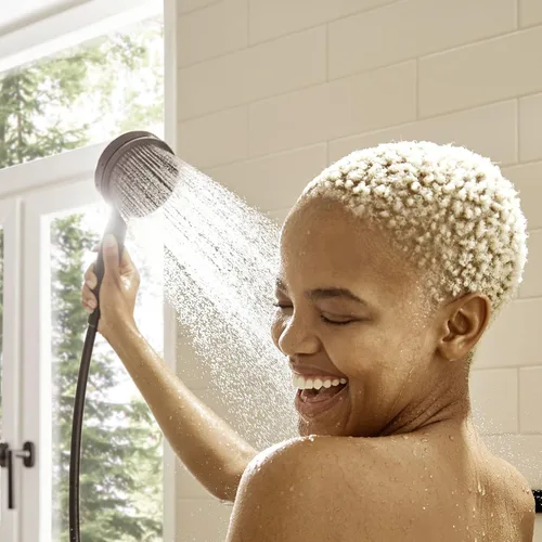 Miniatura 2 de hansgrohe Pulsify S Juego de Cabezal de Ducha de Mano de 6 Pulgadas Moderno 3 Pulverizadores PowderRain, IntenseRain, Masaje Pulsante con QuickClean