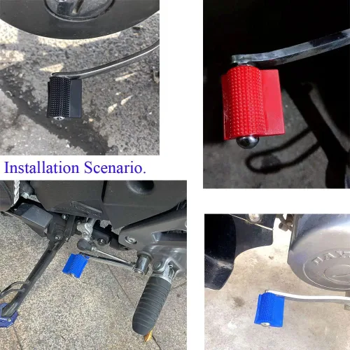 Miniatura 9 de Paquete de 3 fundas para palanca de cambios de motocicleta, empuñaduras de goma antideslizantes, protector de zapatos para Yamaha Suzuki, palanca