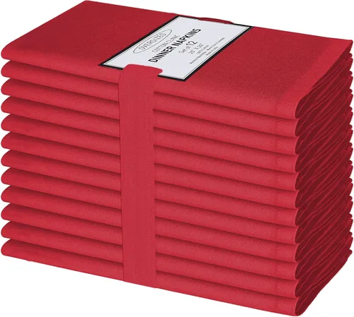 Miniatura 15 de Cotton Clinic Servilletas de tela 100% algodón extra grandes de 20 x 20 pulgadas, juego de 4 servilletas de mesa suaves y duraderas reutilizables