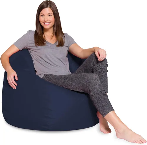 Miniatura 75 de Posh Creations - Sillón puff para niños, adolescentes y adultos, incluye funda extraíble y lavable a máquina, tamaño mediano de 27 pulgadas, lona