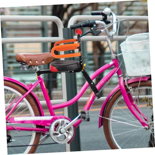Miniatura 7 de KICHOUSE Asiento de bicicleta de sillín para niños y niñas, asiento de bicicleta cómodo, seguro, fácil de instalar, crece