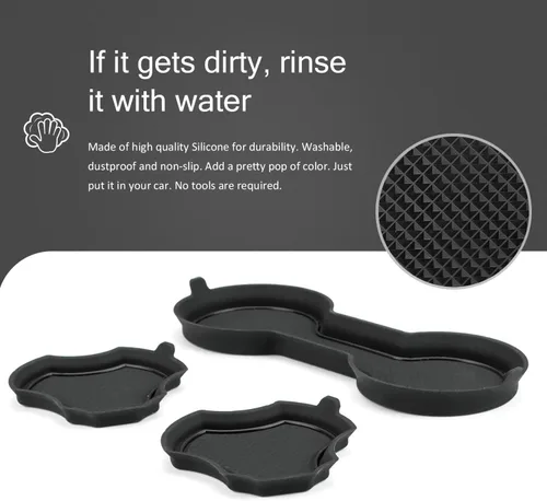 Miniatura 3 de Auovo Portavasos compatibles con accesorios Chevy Blazer 2019 2020 2021 2022 2023 2024 de silicona para decoración interior del automóvil