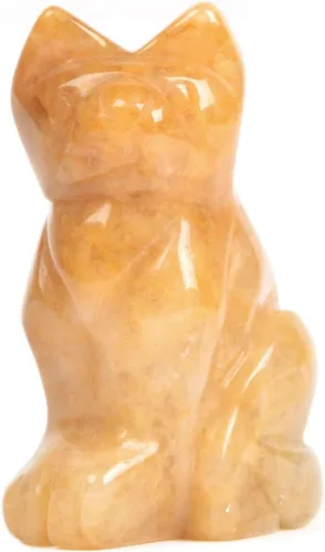 Miniatura 15 de Justinstones Estatua de gato guardián de piedra de sangre africana, decoración del hogar, reiki chakras curativos, cristal de escritorio, decoración