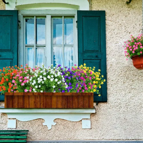 Miniatura 7 de 16 paquetes de flores artificiales para exteriores, resistentes a los rayos UV, plantas de boj falsas, vegetación sintética para interiores