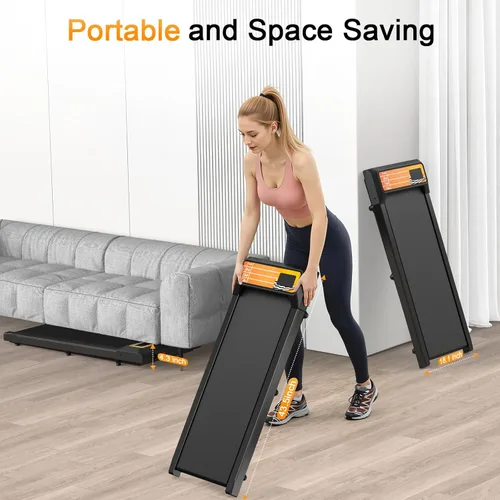 Miniatura 6 de Almohadilla para caminadora con 0-5% de inclinación, 2.5 HP compacta para debajo del escritorio para oficina en casa, alfombrilla pequeña y Pista