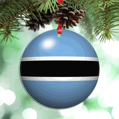 Miniatura 24 de Bandera de Cabo Verde, decoración para árbol de Navidad, bola 3D, recuerdo de la ciudad del país, adornos de Navidad personalizados, decoración