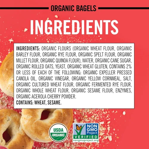 Miniatura 3 de Dave's Killer Bread Bagels Orgánicos Sencillo, Bagels de Granos Enteros, 15g de Granos Enteros por Bagel, 5