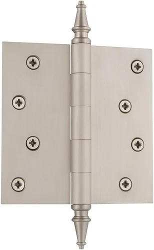 Miniatura 77 de Grandeur Hardware 824304 Bisagra residencial con punta de bellota de 3.5 pulgadas con esquinas de radio de 5/8 pulgadas en peltre antiguo