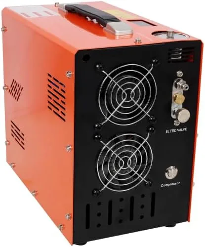 Miniatura 9 de Compresor de aire PCP, 4500 PSI/30 Mpa compresor portátil de pistola de aire PCP con convertidor de potencia integrado, parada automática