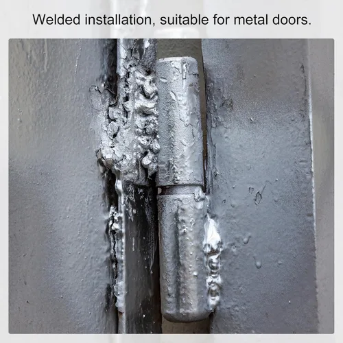 Miniatura 5 de uxcell Bisagras de soldadura, 2.874 in x 0.787 in macho a hembra de hierro para puerta de casa de metal, ventana, 4 pares