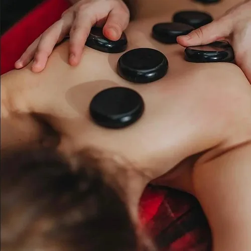 Miniatura 6 de JAPCHET 22 piedras de masaje de basalto grandes de 3.15 pulgadas, piedras de masaje de basalto para spa profesional o en casa, relajación, terapia