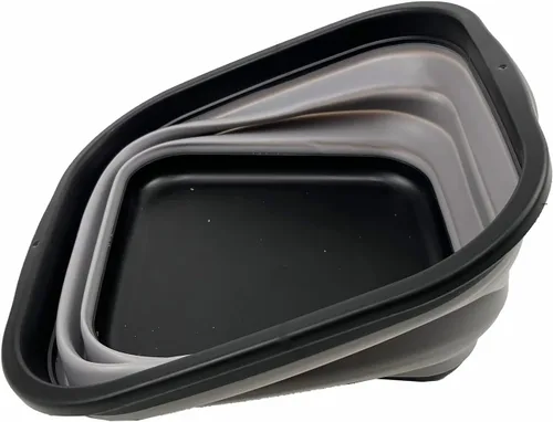 Miniatura 5 de SAMMART Juego de 2 tinas plegables de 5.5 L (1.4 galones) - Tina plegable para platos - Lavabo portátil - Tina de plástico que ahorra espacio