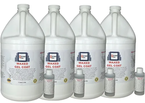 Miniatura 12 de Gelcoat blanco de 1 galón sin cera - Capa de gel isoftálico NPG de fibra de vidrio, sellador y restaurador de reparación de barcos marinos - Base