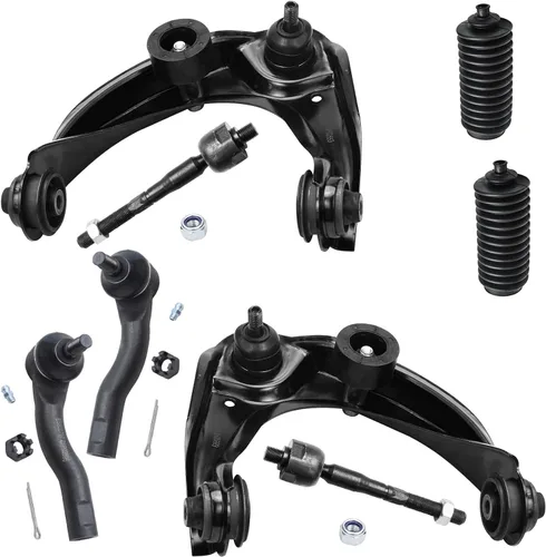 Miniatura 77 de Detroit Axle - Kit de brazos de control de extremo delantero de 8 piezas para Dodge Dakota 00-04, Durango 00-03, 4 brazos de control superior e