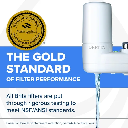 Miniatura 5 de Brita Sistema de filtro de agua para montaje en grifo, blanco, filtración sin espera, fácil instalación, filtro de agua multiusos para cocinas