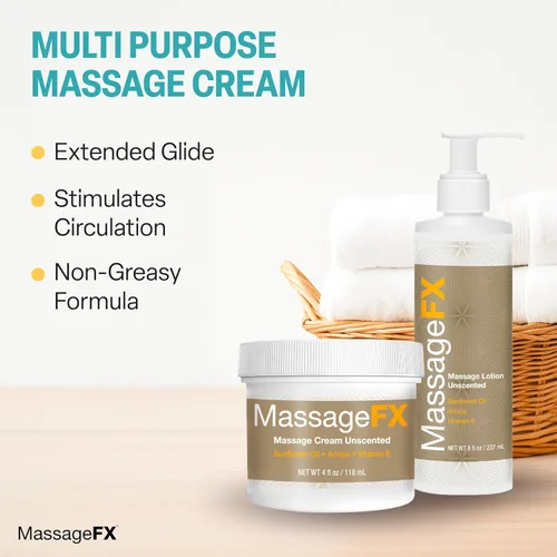 Miniatura 6 de Aceite de masaje de Massage FX - Aceite de semillas de girasol y almendras dulces 100% puro, vitamina E, hiedra, árnica y aloe, sin perfume