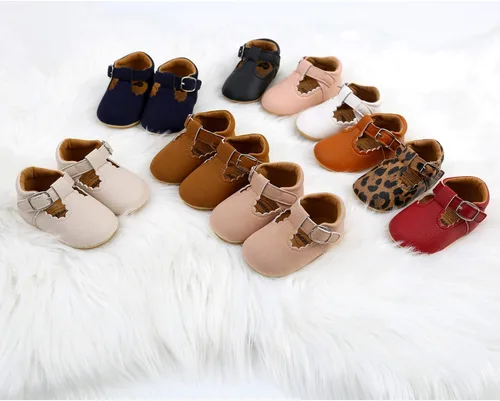 Miniatura 2 de SOFMUO Zapatos deportivos de cuero con cordones para bebés, niños y niñas, suela de goma suave, mocasines Oxford para recién nacidos
