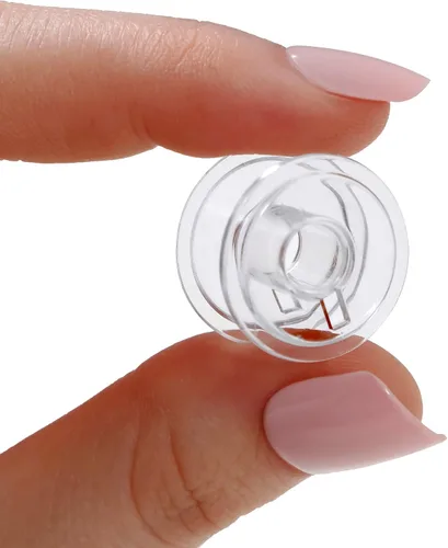 Miniatura 4 de Singer Bobbins - Bobinas de plástico transparente clase 15 - Bobinas de repuesto para máquina de coser, bobinas de máquina de coser, accesorios