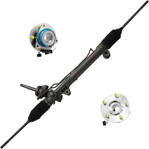 Miniatura 103 de Detroit Axle - Kit de nudillos de dirección delantera izquierda para Ford Edge Lincoln MKX 07-10, cojinete de rueda del lado del conductor, nudillo