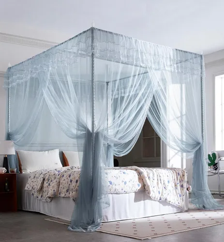 Miniatura 9 de cortina para cama de 4 esquinas, diseño de princesa