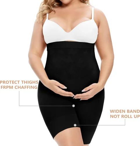 Miniatura 4 de B Shape Premium Maternity Shapewear with Belly Support Pregnancy Shapewear Shorts for Photoshoot Dress Baby Shower Dress