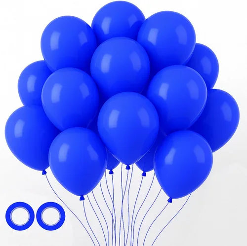 Miniatura 123 de Voircoloria - Globos azul bebé claro, paquete de 66 globos de 12 pulgadas de látex para fiestas para niños y niñas, para cumpleaños, baby shower, 16