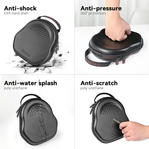 Miniatura 8 de Smatree Funda de carga para auriculares AirPods Max/AirPods Max 2, carga USB-C, bolsa de carga de batería de 2000 mAh con modo de suspensión, funda