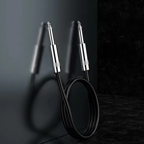Miniatura 6 de Paquete de 2 cables TS de 6 pies y 1/4 pulgadas, cable de interconexión estéreo TS profesional de cuarto de pulgada