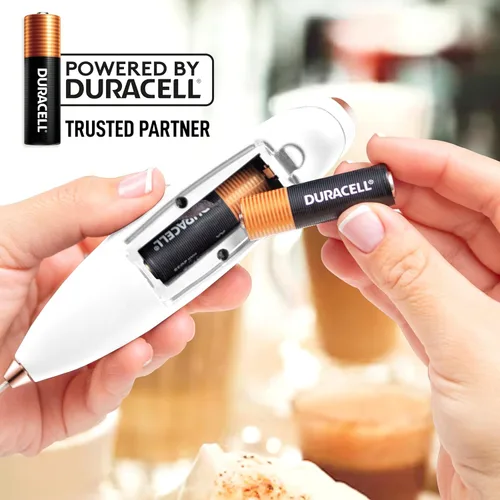 Miniatura 466 de Zulay Milk Boss Espumador de leche potente manual, hace espuma para latte, batidor para mezclar bebidas, café, miniespumador para capuchino, frappé