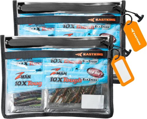 KastKing Bolsa de Almacenamiento para Aparejos de Pesca BaitShield, Bolsa de Aparejos de Pesca, Bordes Sellados, Protección Resistente al Agua,