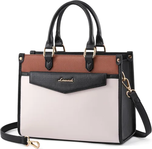 Miniatura 8 de LOVEVOOK Bolsos y carteras para mujer, cartera de moda tipo satchel, bolso cruzado de cuero sintético con asa superior para el hombro para damas