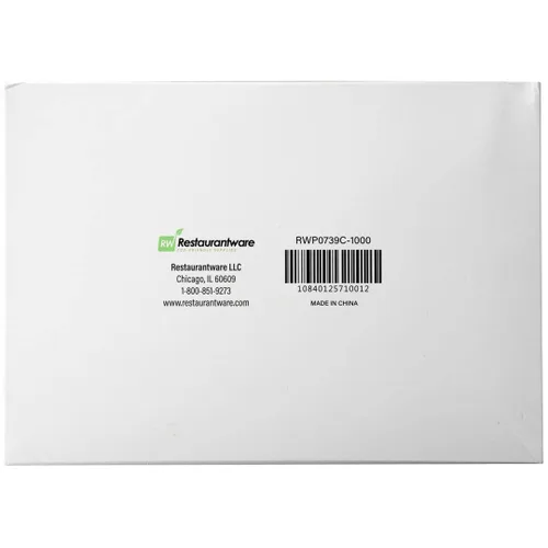 Miniatura 10 de Restaurantware Paquete de 1000 envolturas de plástico para alimentos, 10.75 x 8 pulgadas, precortadas, transparentes, desechables, para microondas