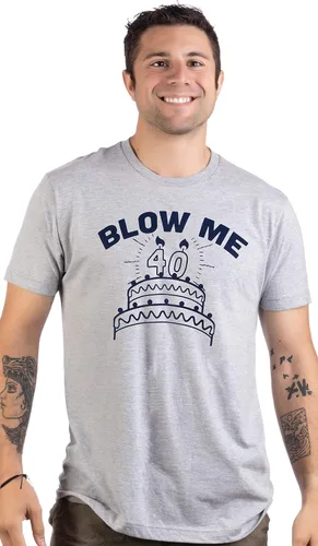Miniatura 3 de Blow Me (40th Birthday Candles) Funny Offensive Inappropriate Sarcastic 40 Broma T-Shirt para hombres
