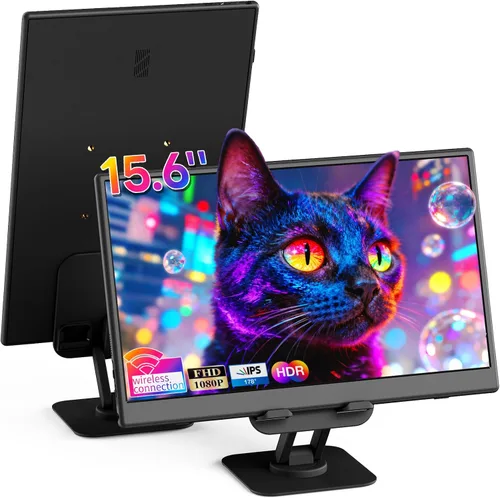 Miniatura 10 de Monitor portátil con soporte de 10.5 pulgadas, ultra delgado, mini 16:10 FHD, visión amplia de 178°, cuidado ocular 1500:1,100% sRGB, monitor
