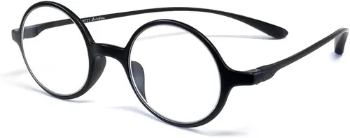 Calabria 721 Flexie - Lentes de lectura redondos para hombres/mujeres, flexibles, de una sola potencia, flexibles, duraderos, ligeros, marco TR-90