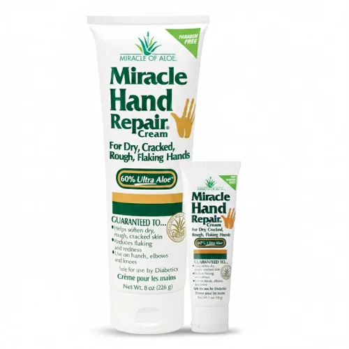 Miniatura 11 de Miracle - Crema reparadora de manos para manos secas y agrietadas, 8 onzas, la mejor crema curativa de manos con 60% de aloe vera, hidratante