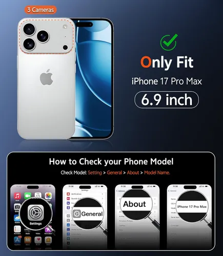 Miniatura 229 de FNTCASE Funda para iPhone 13 Pro-Max: Fundas magnéticas transparentes compatibles con Magsafe Slim anti amarillamiento protección contra caídas