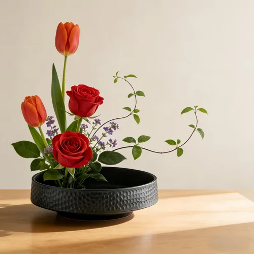Miniatura 7 de Kit de jarrón japonés Ikebana de flores de rana japonesa, suministros para arreglar flores, contenedor de flores con herramienta de enderezamiento