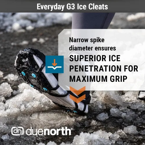 Miniatura 6 de Due North Everyday G3 - Cuchilla de hielo para caminar y correr sobre nieve y hielo 1 par