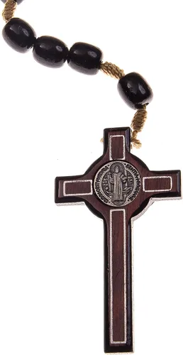 Miniatura 5 de Intercession Mens Large St Benedict Wood Rosary