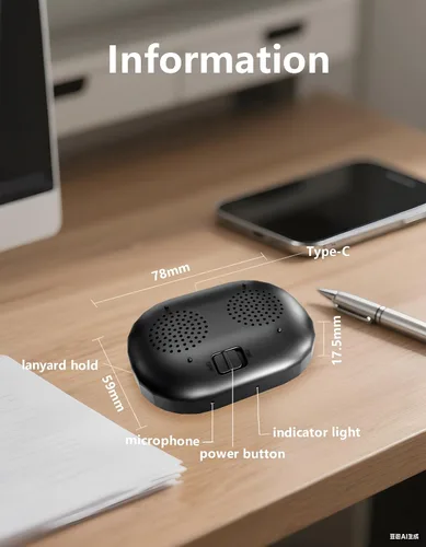 Miniatura 6 de Altavoz Bluetooth magnético portátil - Mini amplificador de sonido inalámbrico con micrófono, volumen mejorado y voces claras para llamadas manos