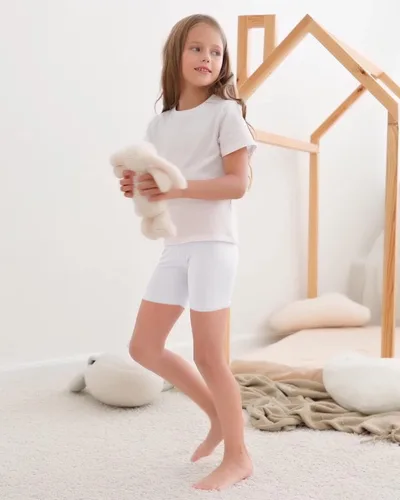 Miniatura 3 de Auranso Pantalones cortos de ciclismo para niñas, transpirables y de seguridad, pantalones cortos de ciclismo debajo del vestido