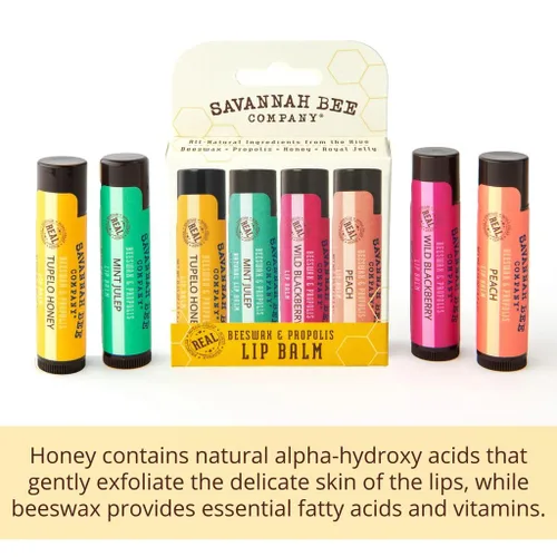 Miniatura 3 de Savannah Bee Company Bee Sweet Collection Lip Care - Bálsamo labial de hidratación durante todo el día, propóleos de miel natural, 4