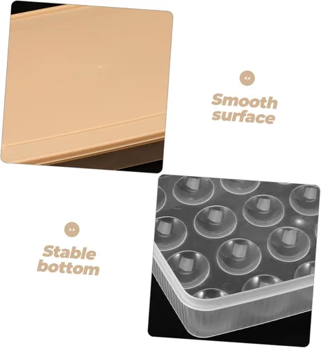 Miniatura 9 de Caja de almacenamiento de huevos frescos con tapa abatible, soporte para huevos para refrigerador, bandejas de huevos de plástico para refrigerador
