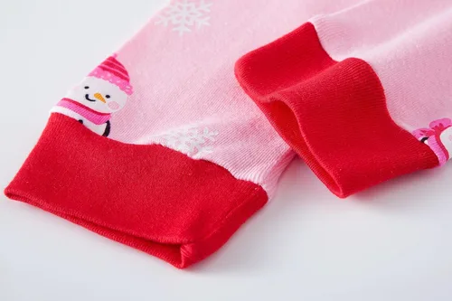 Miniatura 8 de Akyzic Conjuntos de pijamas de Navidad para niños y niñas, ropa de dormir de Papá Noel y muñeco de nieve