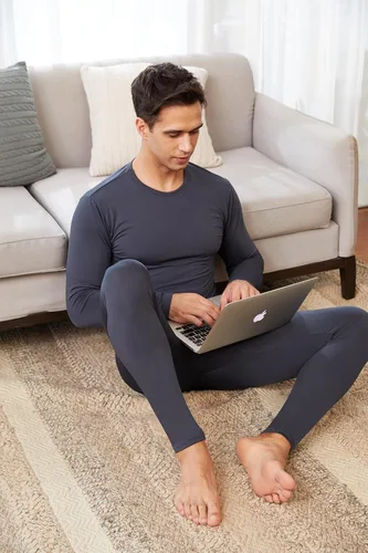 Miniatura 9 de CL convallaria Paquete de 2 calzoncillos térmicos para hombre, ropa interior larga suave y cálida, capa base para clima frío