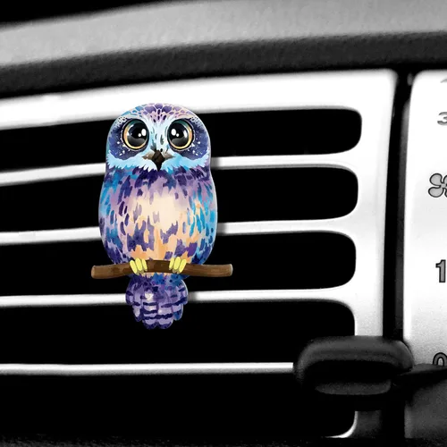 Miniatura 21 de WIRESTER Clip de ventilación con aroma fresco para automóvil, accesorios decorativos, decoración interior para autos Lindo perro perdiguero dorado