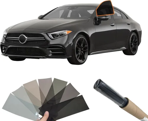 Miniatura 11 de MotoShield Pro Kit de tintado de ventana automática Personalizar sombra: Película de tinte precortada de carbono 5% - 50% para todos