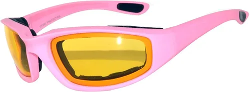 Miniatura 16 de OWL Gafas de espuma acolchadas para motocicleta, lente transparente con espejo ahumado